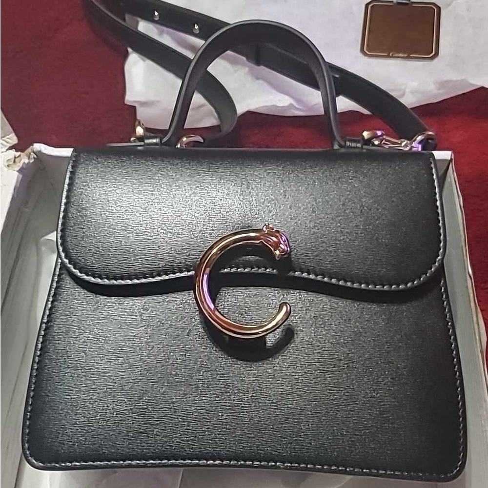 TOP HANDLE BAG SMALL MODEL, PANTHÈRE DE CARTIER